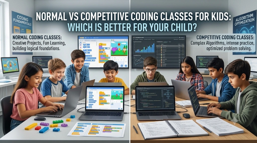 Normal Vs Competitive Coding Classes For Kids_ Which Is Better For Your Child